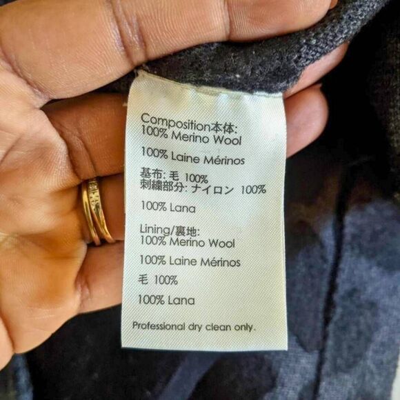 3.1 Phillip Lim Dress Women's Size Medium Black Gray Leopard Wool Sheath Zip - Picture 5 of 10